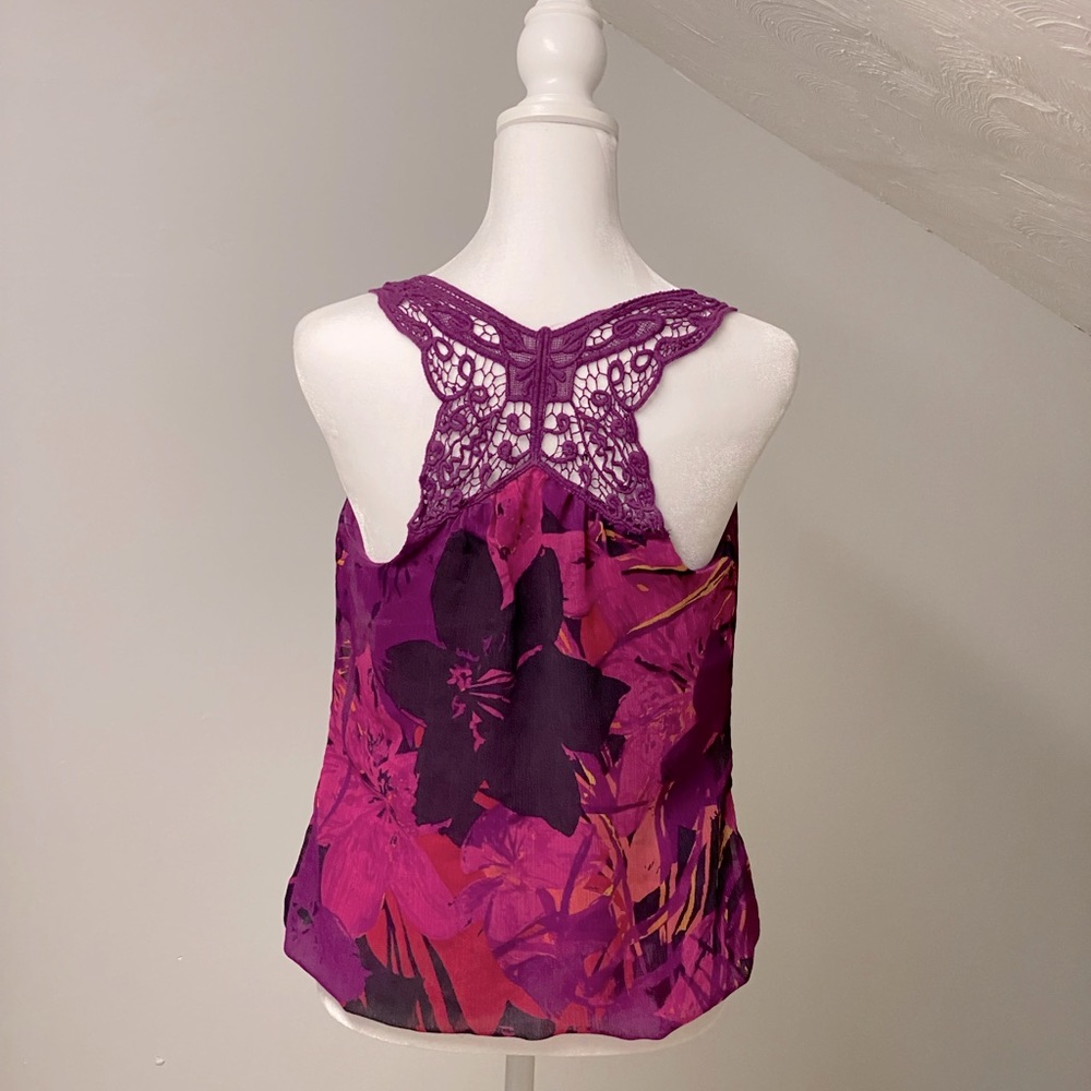 EXPRESS Multicolored Racer Back Tank Top - Picture 2 of 2